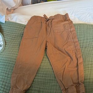 Kids Tan Jogger Pants